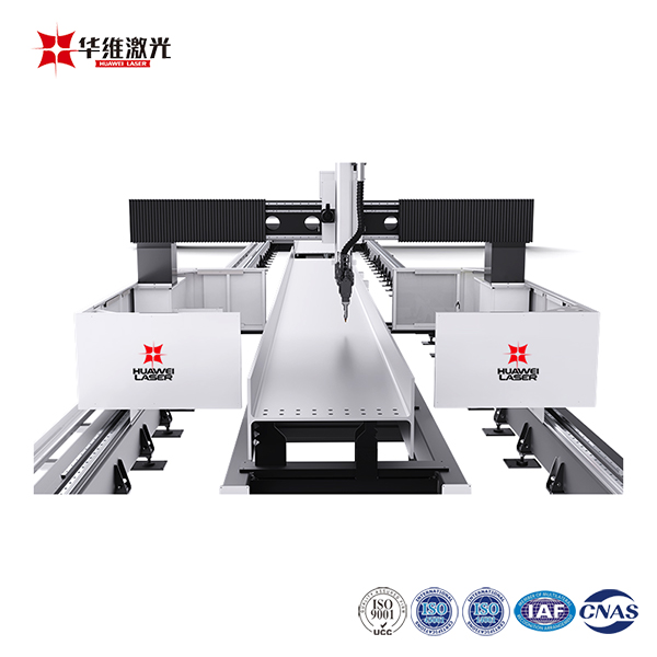 เครื่องตัดเลเซอร์ 3D CNC H-beam 12000W สำหรับการแปรรูปเหล็กโลหะ