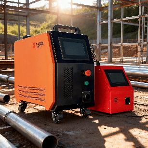 เครื่องเชื่อมเลเซอร์แบบมือถือระบายความร้อนด้วยอากาศอัจฉริยะ 800W 1200W สำหรับการใช้งานโลหะแผ่นบาง